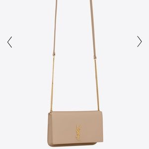 ❤️‍🔥100% AUTHENTIC *NEW* YSL phone holder & purse ❤️‍🔥 BEIGE COLOR